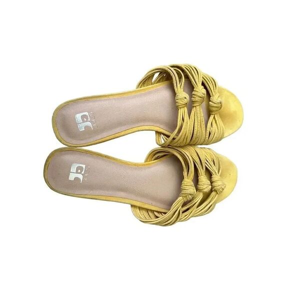 Joe’s yellow suede slide sandals size 7 - Picture 1 of 5